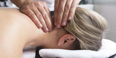 Massage, soothes the neck and shoulders, relieves the symptoms of osteochondrosis of the cervical spine