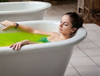 Healing bath from cervical osteochondrosis