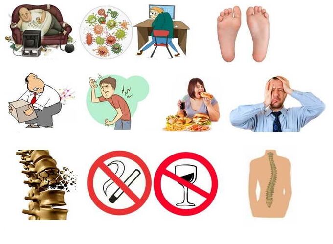 Many reasons osteochondrosis